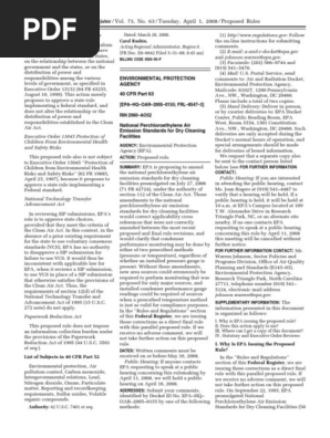 Proposed Rule: National Perchloroethylene Air Emission Standards for Dry Cleaning Facilities