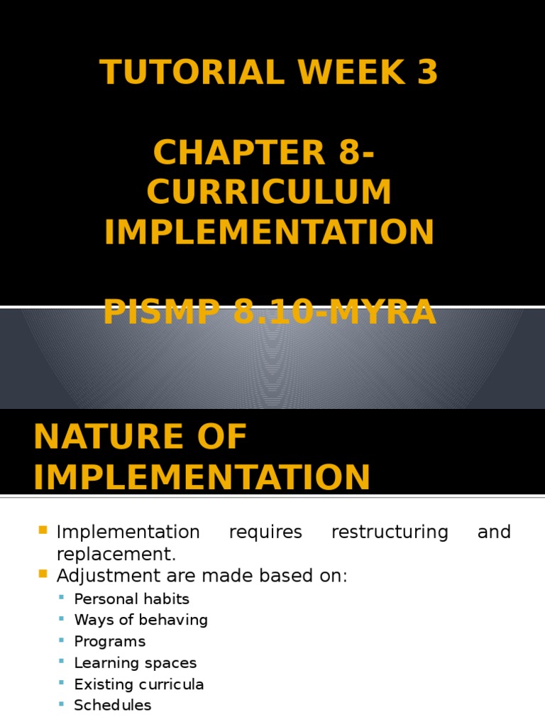 Tutorial Week 3 Curriculum Studies | PDF | Curriculum | Teachers