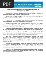 Exemptions Under RA 10666 | PDF | Repeal | Motorcycle