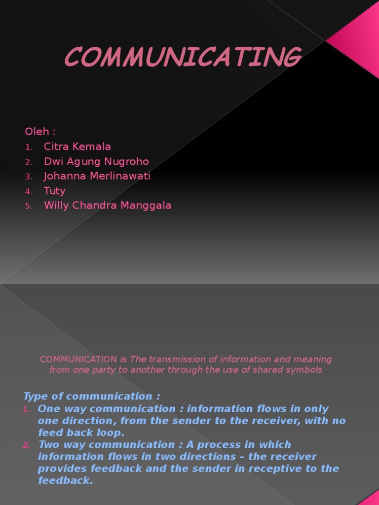Communication - Update | PDF | Body Language | Communication