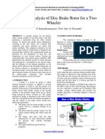 Design and Analysis of Disc Brake Rotor For A Two Wheeler-139