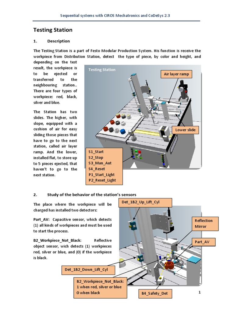 Testing Station Pdf Elevator Sensor