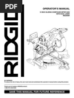 Ridgid MS255SR Miter Saw Manual