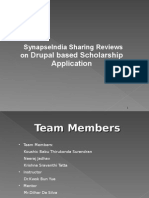 SynapseIndia Sharing Reviews on Drupal Based Scholarship Application