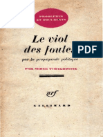 Le Viol Des Foules Par La Propagande Politique_Tchakhotine Serge