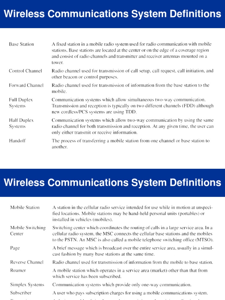 Wireless Communication System Guide | PDF
