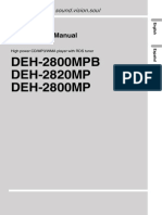 Pioneer DEH-2800MP - Manual