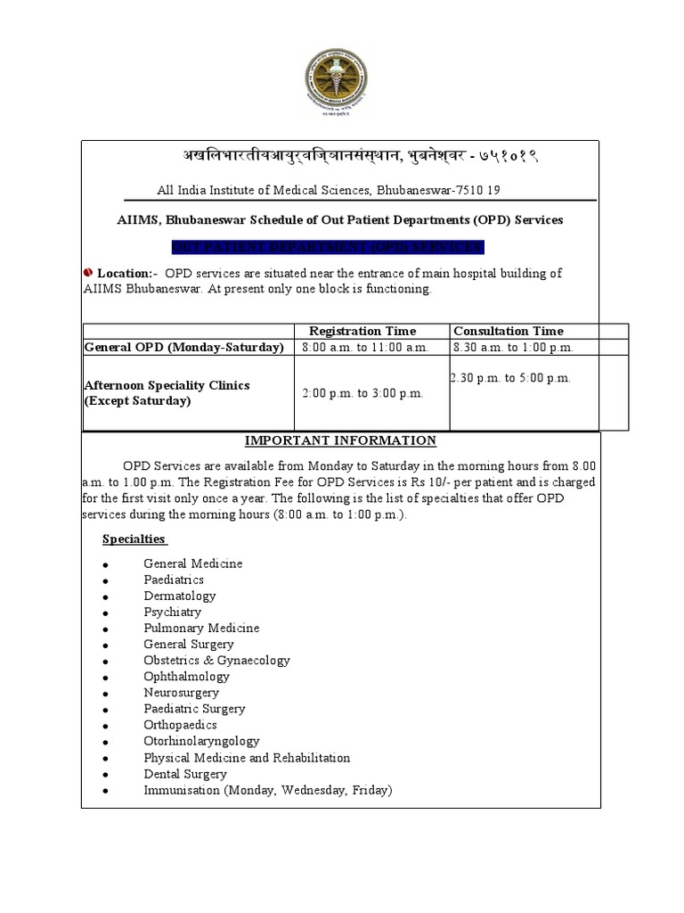 AIIMS Hospital Medicine