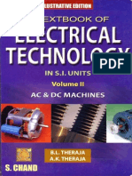 A Textbook of Electrical Technology Volume II Ac and DC Machines B L Thferaja
