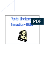 View and search vendor line items in SAP