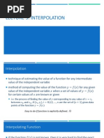 Lecture 3 - Interpolation