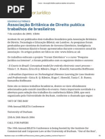 ConJur - Associação Britânica Publica Trabalhos de Brasileiros