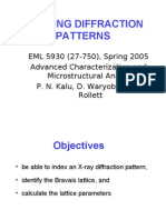 Indexing Xray Diffraction