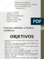 Fuerzas fluidos estáticos