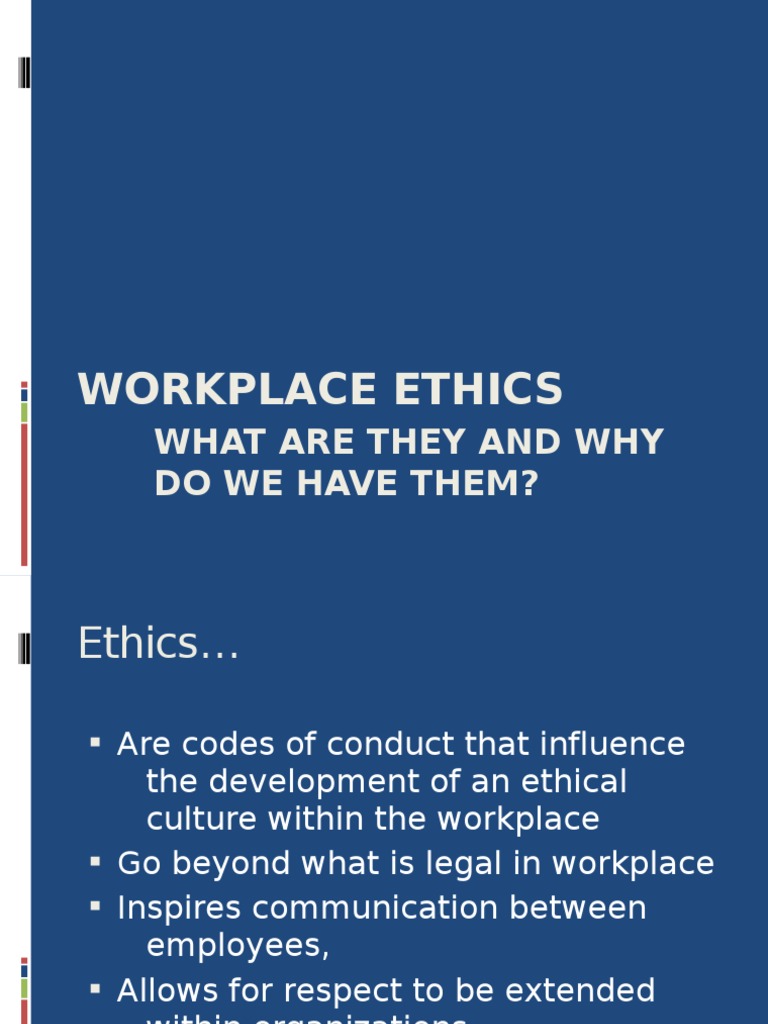 Understanding Workplace Ethics Essentials | PDF