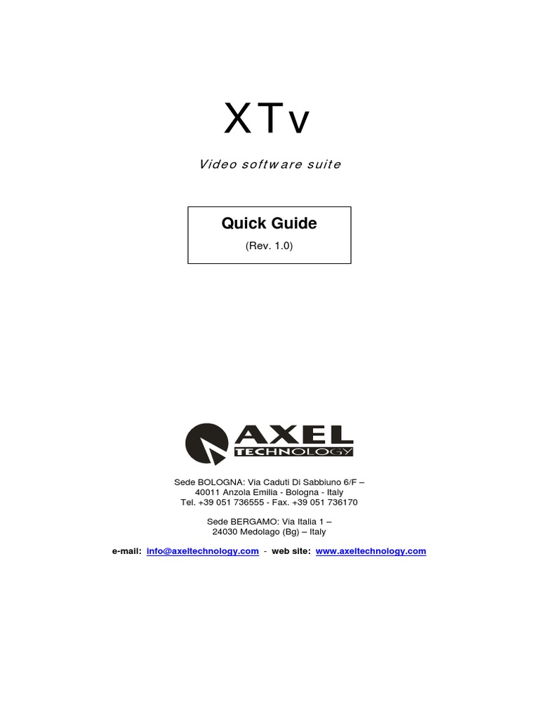 XTV Video Software Suite Overview | PDF | Codec | Computer File