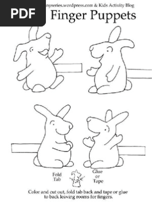 Kids Printable Finger Puppets