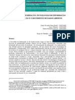 Sociedade Da Informação, Tecnologias de Informação e Comunicação e o Movimento de Dados Abertos