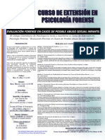 Afiche Curso en Psicología Forense