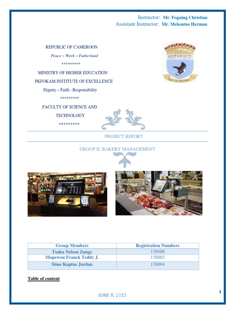Bakery Management Software Project Report | PDF | Authentication ...