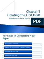 Creating A First Draft (Research Paper)