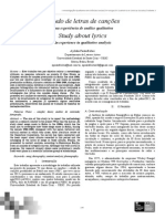 Estudos de Canções Análise Qualitativa