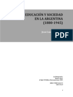 Tedesco - Cap.4 - Ed. y Soc. en La Arg. (1880-1945)
