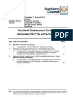 Auckland Development Committee - August 2015 - Minutes Attachments