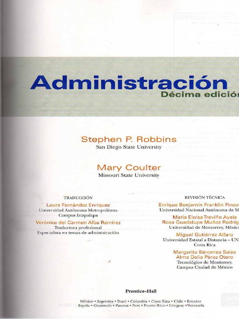 Administración Robbins 1