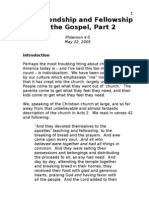 Sermon 3 - Friendship and Fellowship of Gospel - Part 2 - Philemon 4-5
