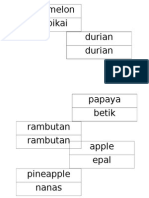 Buahbuahan Prasekolah 2012