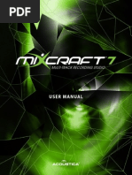 Instruction Manual of Mixcraft 7