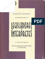  ZBauman 1997 Legisladore e Interpretes 