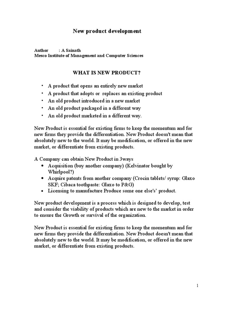 New Product Development Process Guide | PDF | Pricing | Marketing