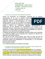 ¿Qúe Es La Evaluación de Habilidades Laborales