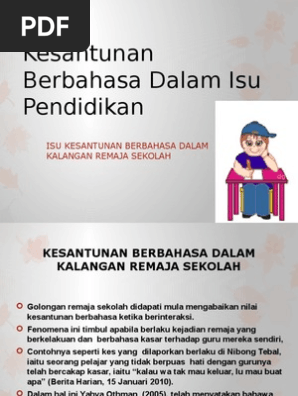 Kesantunan Berbahasa Dalam Isu Pendidikan Pdf