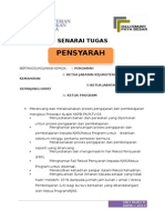 Senarai Tugas Pensyarah