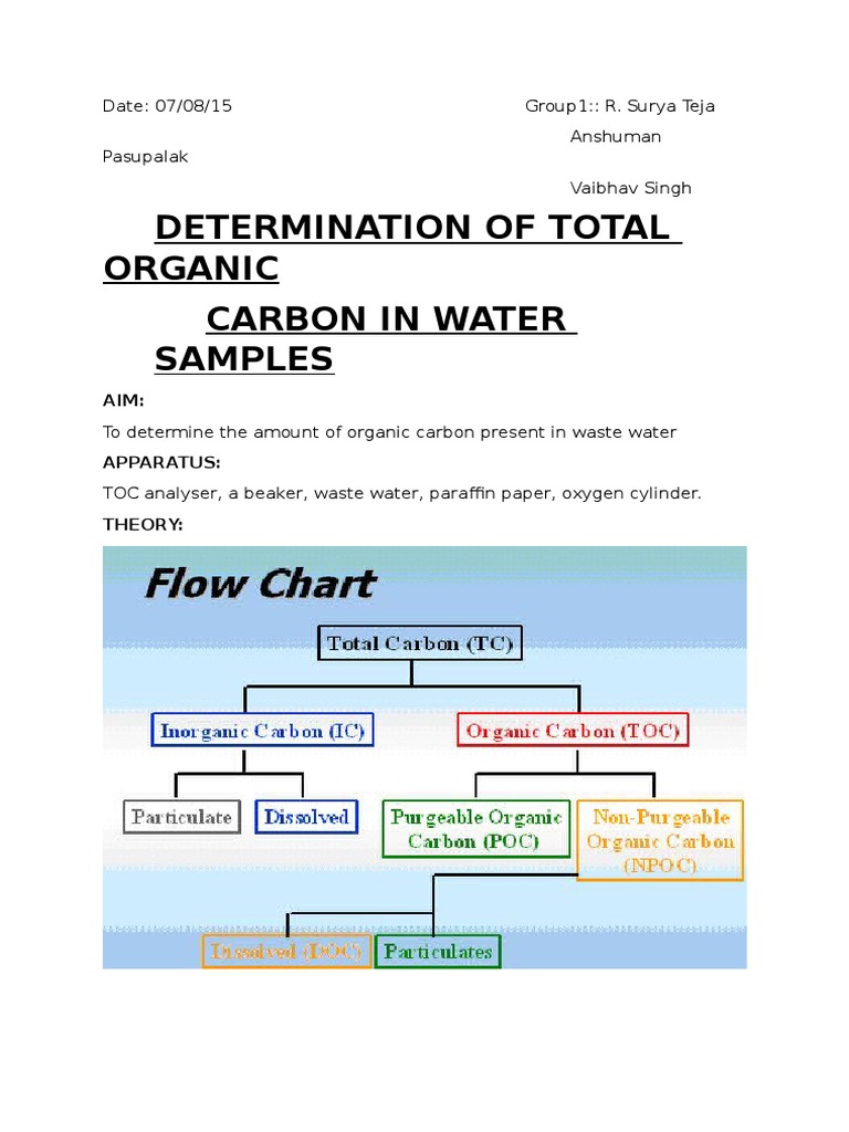 TOC Analyzer | PDF | Total Organic Carbon | Carbon Dioxide