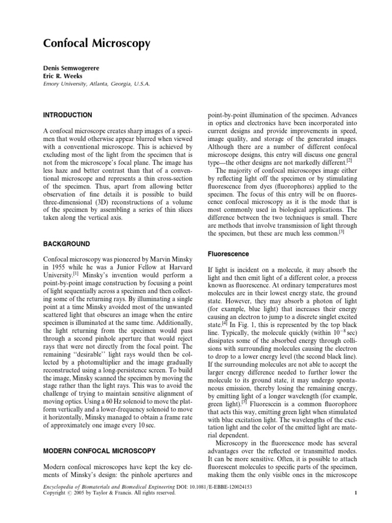Confocal Micros | PDF