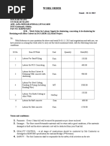 Work Order Formate