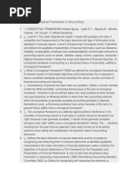 Conceptual Frame Work of Accounting