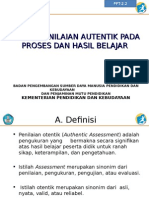 3 Contoh Penilaian Autentik