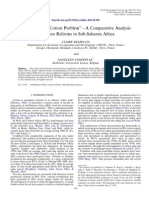 Comparitive Analysis of Cotton Sector Reform