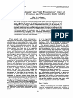 The Self-Disclosure and Self-PresentationViews of Item Response Dynamics and Personality Scale Validity