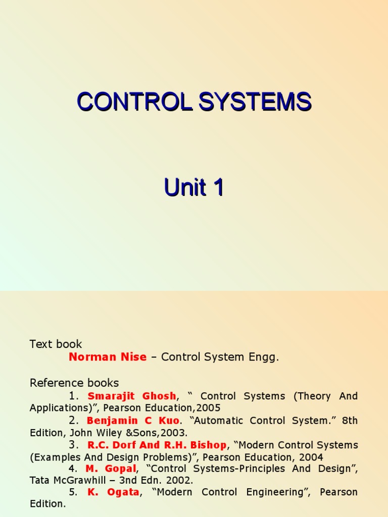 control systems basics | Control Theory | Control System. Gopal Control  System Solution Manual ...