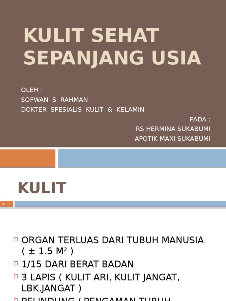 Kulit Sehat Sepanjang Usia Pdf