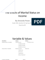 The Effects of Marital Status On Income: by Amanda Powe
