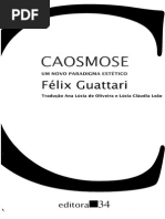 Guattari Felix Caosmose Um Novo Paradigma Estetico