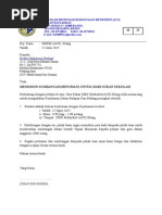 Contoh Surat Memohon Sumbangan Program Flea