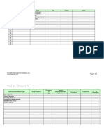 Communications Plan Template